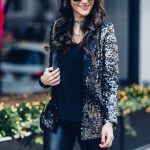 New Years Eve Outfit Idea with a Sequins Blazer - The Closet Cru