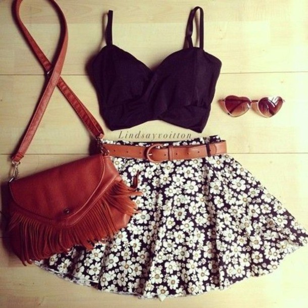 Summer Outfit Ideas with Crop Tops - Pretty Desig