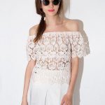 15 Refreshing & Sexy Lace Off The Shoulder Top Outfit Ideas - FMag.c