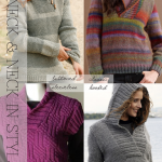 Knit Shawl Collar Pullovers - men's and women's free patterns .