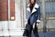 25 Cool Shearling Coat Outfits For Fall And Winter - Styleohol