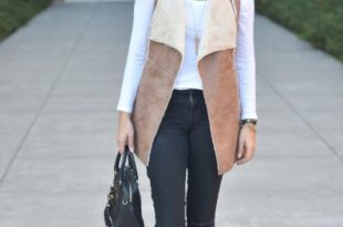 15 Amazing Shearling Vest Outfit ideas for Ladies - FMag.c