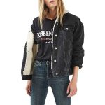 Women's Topshop Moto Borg Lined Denim Jacket ($125) ❤ liked on .