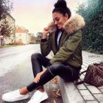 Puffer short jackets styling ideas | Fashion, Winter outfits .
