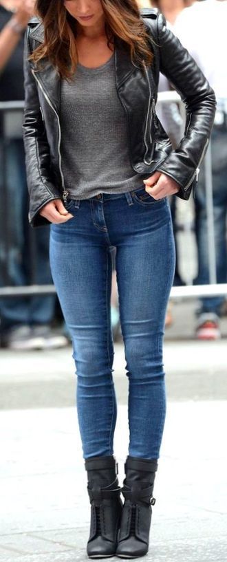 35 Top Casual Leather Jacket Outfit Ideas For Your Wardrobe .