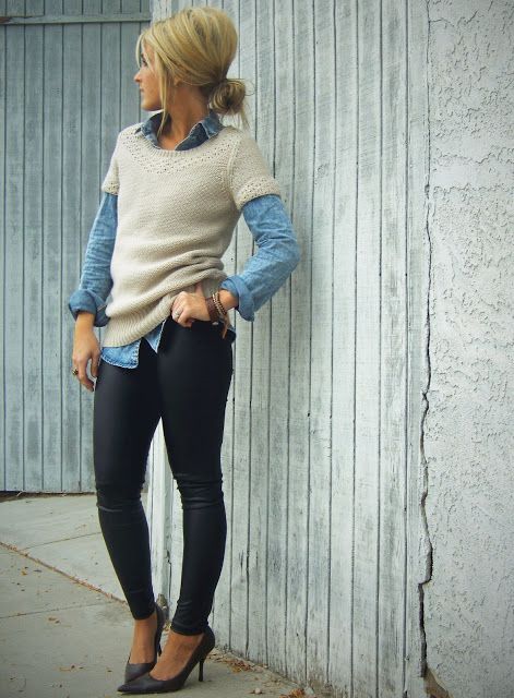 Short Sleeve Sweater Outfits
  for Ladies