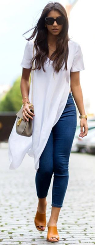 Side Slit Shirt Outfit Ideas