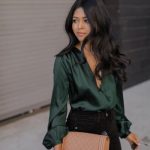 15 Ladylike & Attractive Silk Blouse Outfit Ideas - FMag.c