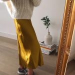 This spring summer outfit ideas look fall trends fall look yellow .