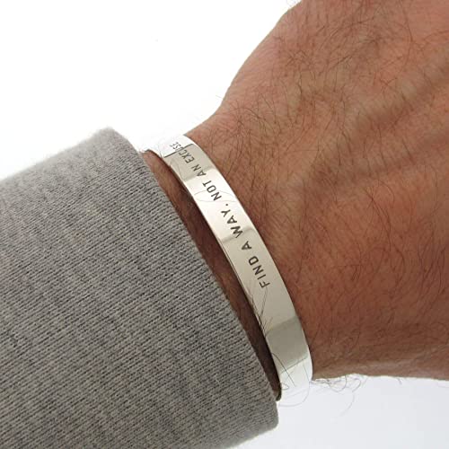 Amazon.com: Fathers Day Gift Sterling Silver Bracelet for Men Mens .