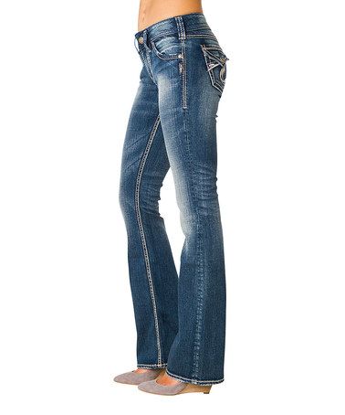 This Indigo Curvy Suki Surplus Bootcut Jeans - Women by Silver .