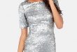Silver Dress - Party Dress - Holiday Dress - Sequin Dress - $79.