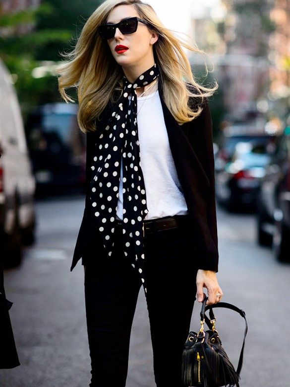 Skinny Scarf Outfit Ideas for
  Women