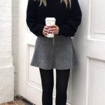 15+ Ideas for skirt with boots outfit winter grey #skirt #boots .