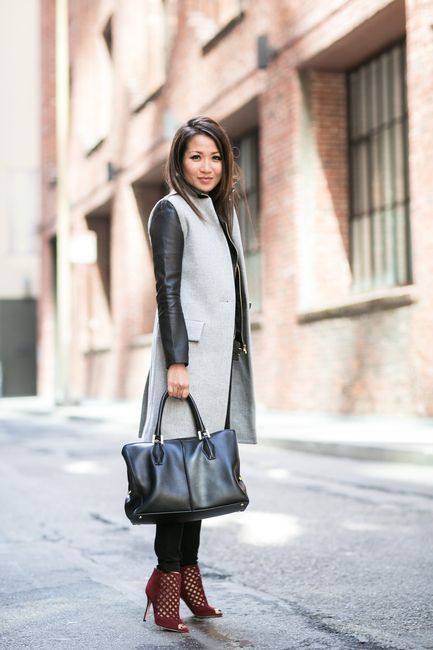 16 Trendy Sleeveless Coat Outfit Ideas | Fashion, Sleeveless coat .