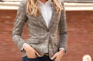 Women's Autumn Collection Plaid Slim Fit Blazer | Fall fashion for .