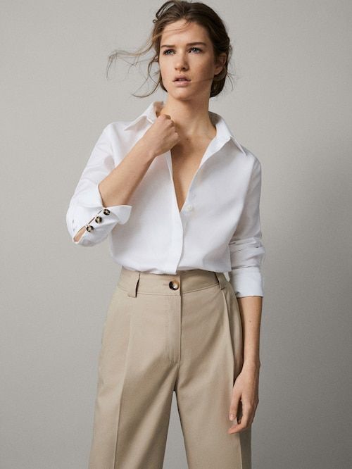 Darted cropped fit chinos | Smart casual women, Summer work .