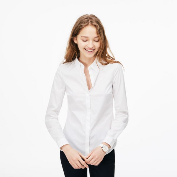Slim Fit Shirt Outfit Ideas
  for Women
