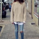 25 Ways to Pull Off an Oversized Sweater This Fall | Casual street .
