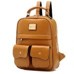 British Style Pure Color Backpack School Bag #womenfashion .