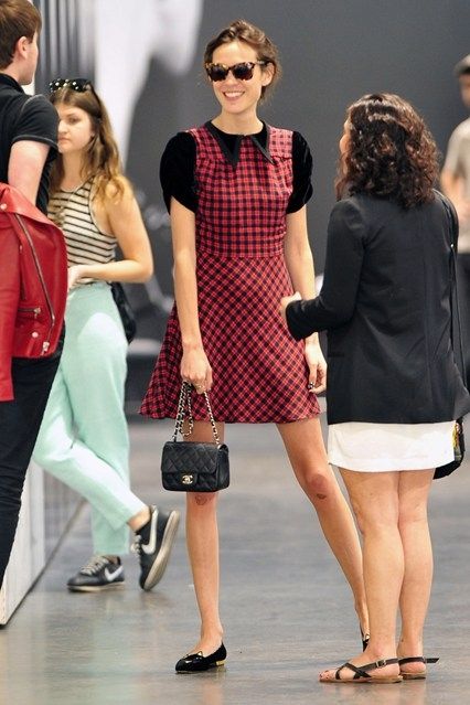 Alexa Chung and Chanel Mini Flap Bag | Nice dresses, Fashion .