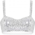 Amazon.com: YiZYiF Womens Sparkly Shiny Backless Crop Tops Rave .