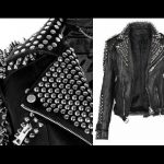 How to make a Studded and Spike Leather Jacket | Diy leather .