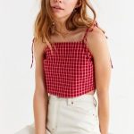 UO Square-Neck Tie –Strap Cami | Fashion, Urban outfitters style .