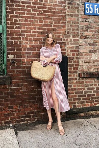 How to Wear a Straw Tote Bag This Summer - 45 Amazing Outfits .
