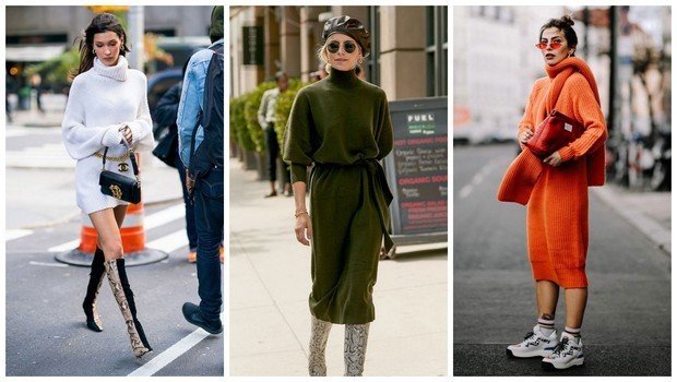 21 Street Style Photos That Will Make You Obsess Over Sweater Dress
