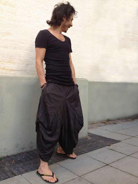 Black Stretch Samurai Pants. Samurai pants, also called Harem or .