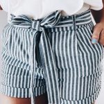 Cute blue and white striped shorts with white top. | Fashion, Cute .