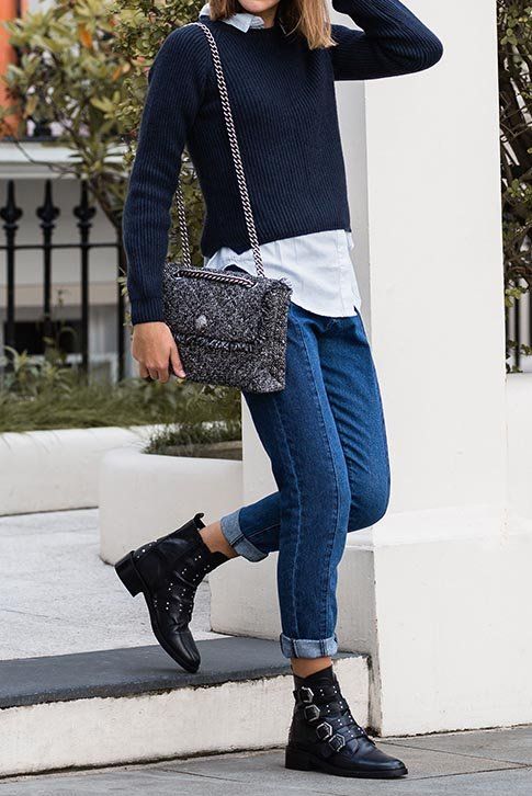 Black Flat Ankle Boots. Buckle up for some serious style points in .