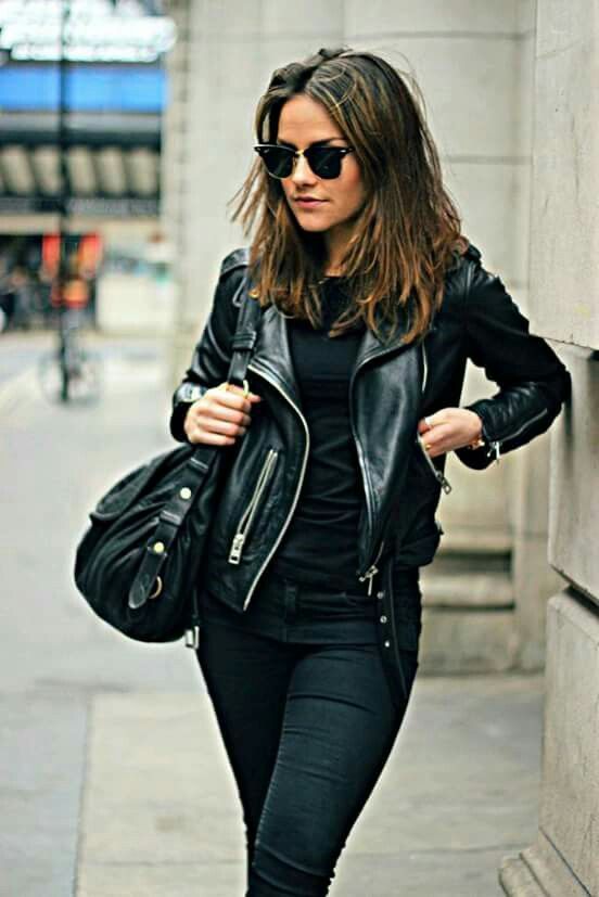 How to wear a leather jacket. | Outfit Ideas For Women | All .