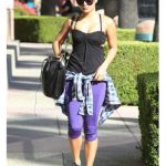 leggings, vanessa hudgens, sunglasses, black sunglasses, purple .