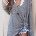 grey shirt + white lace bralette | Clothes, Fashion, Sty