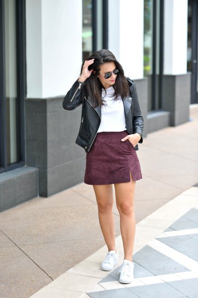 Top 15 Suede Mini Skirt Outfit Ideas: Style Guide for Ladies .