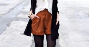 Suede Shorts Outfit Ideas 2020 | FashionTasty.c