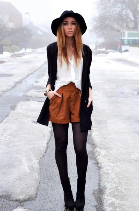 Suede Shorts Outfit Ideas for
  Women