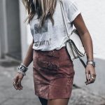 How to Wear Suede Skirt: 18 Chic and Cool Outfit Ideas - FMag.c