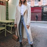 nude-trench-coat-white-tee-denim-fall-fashion-ideas-school-outfit .
