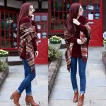 How to rock the plaid blanket scarf | | Just Trendy Gir