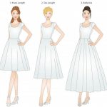 Knee Length Wedding Dresses Sketches – Fashion dress