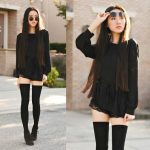 20 Style Tips On How To Wear Thigh-High Socks: Outfit Ideas | Gurl .