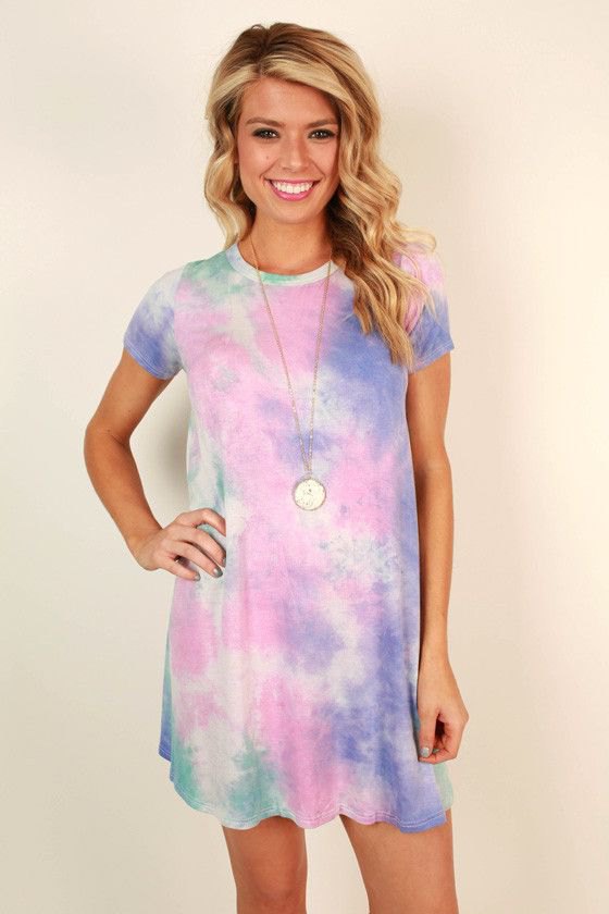 Tie Dye Dress Colorful
  Artistic Outfit Ideas for Women