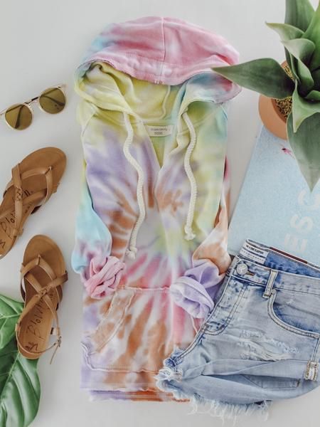 Maui Tie Dye Hoodie | cute and comfy summer outfits | boutique .