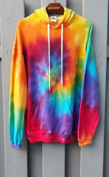 Tie-Dye Hoodie, bunte Farben, hipster, tumblr | Tie dye sweater .