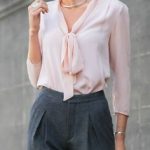 16 Best tie neck blouse images | Tie neck blouse, Clothes, Sty