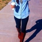 blue leggings outfit | Style, Cute outfi