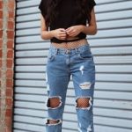 89 Best Outfits With Ripped Jeans For School Images on Stylevo